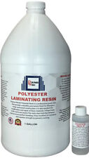 Polymer World Polyester Resin 1 Gallon For Boats RVs Canoes Fiberglass Autos picture