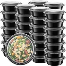 48oz Round Food Containers Meal Prep BPA FREE Microwavable Lunch Salad Bowl Bulk picture