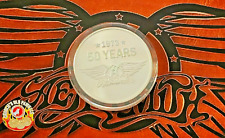 2023 Niue 1 oz .999 Fine Silver $2 Aerosmith 50th Anniversary BU in Capsule picture
