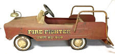 Pedal Car Fire Truck AMF  No.508 Rumble Seat Vintage Antique picture