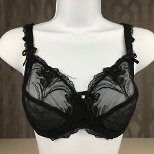 ALEGRO Sheer with Lace Underwire Sexy Lingerie Bra - Black 9006 - 30-40 NWT picture