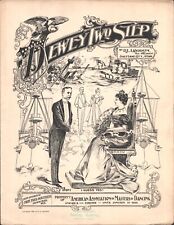 1898 ADMIRAL DEWEY TWO-STEP antique dance sheet music SPANISH-AMERICAN WAR Navy picture