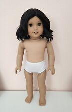 American Girl Doll Custom Black Hair, Hazel Eyes picture