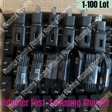 For Samsung Galaxy S10 Note10 S8 S9 Plus S22 Fast Wall Charger Type-C Cable Lot picture