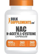 BulkSupplements N-Acetyl L-Cysteine (NAC) Capsules 360ct - 600 mg Per Serving picture