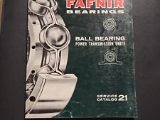 VTG 1966 Fafnir Bearings Ball Bearing Power Transmission Units CATALOG-#21 picture