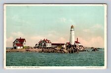 Boston MA-Massachusetts, Boston Light, Antique Vintage Souvenir Postcard picture