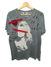 Vintage Y2K Juicy Couture USA Made Tee T-Shirt Size M Gray Distressed RARE  picture