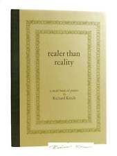 Richard Krech REALER THAN REALITY SIGNED  1st Edition 1st Printing picture