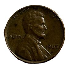 1965 Lincoln Memorial Penny No Mint Mark. RARE Coin picture