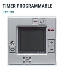 DAYTON. P/N: 4A342B. PROGRAMMABLE TIME SWITCH. 24HR/7 DAYS. 100-240VAC. 15 AMP. picture