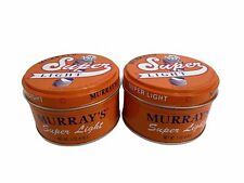 Lot of 2 Murray's Super Light Pomade & Hair Dressing 3 oz New picture