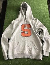 Vintage Syracuse University Orange Big S Pullover Hoodie Sweatshirt Gray Mens M picture
