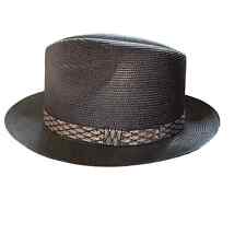 Vintage Stetson Navy Fedora Hat - size 7 1/8R picture