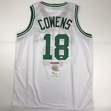 Autographed/Signed Dave Cowens Boston White Basketball Jersey JSA COA picture