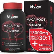 Maca + Ginseng Highest Potency Available 14,400mg Supports Desire Stamina - 60CT picture