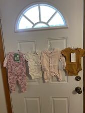 BRAND NEW LOT OF 5 INFANT GIRL'S SIZE NEWBORN CLOTHING picture