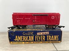 1950 American Flyer 629 Missouri Pacific Open Slat Red Box Car Wrapped Box S Sca picture