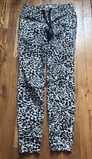 L.E.I Pants Women Pull On Leopard Animal Print Size S Drawstring Stretch picture