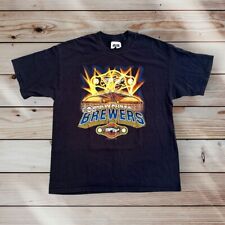 Vintage CSA Milwaukee Brewers 2001 Miller Park Stadium Graphic T-Shirt Size XL picture