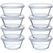 8-Piece 6-oz Custard Cup Set With Lids 4 Packs,Anchor Hocking picture