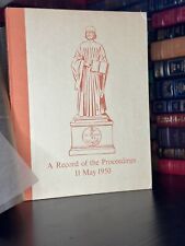 A record of the Proceedings 11 May 1950 - Limited Edition  (1006) picture