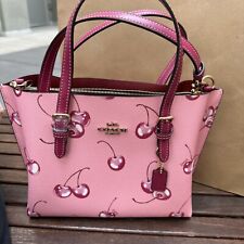 NWT Coach Mollie Tote 25 Women's Bag with Cherry Print CR293 picture