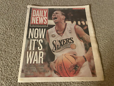 Philadelphia 76ERS NEWSPAPER Daily News ALLEN IVERSON June 11 2001 NBA FINALS picture