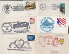 1970s - 1990s Big Lot 40 covers -- pictorial cancels on full covers wide variety picture