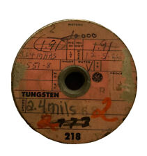 NOS General Electric Vintage Tungsten Fine Wire 0.0009” Diameter 10000 meters picture