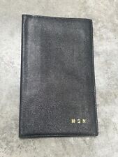Vintage DUNHILL Leather Travel Wallet Passport Holder Black Ex picture