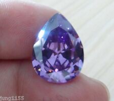 13x18mm 18.12ct Pear Shape Faceted Cut VVS Loose Gem AAA Natural Purple Amethyst picture