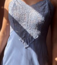 1940s Periwinkle Lace Slip Dress picture
