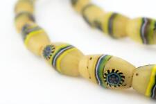 Rare Matching Antique Peacock Millefiori Trade Beads #RT 9mm Ivory Coast African picture