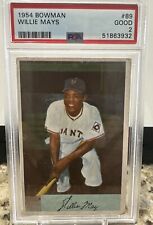 1954 Bowman Willie Mays HOF #89 PSA 2 GOOD Giants picture