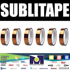 Heat Press Tape Dye Sublimation for Mugs 3D Printer 20mmx33m 100Ft 6 Rolls Tawny picture
