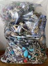 1 Pound Lb Bag Jewelry Vintage Modern Lot Craft Junk Some Wearable Resell Mix In picture