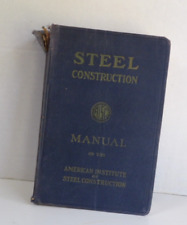 Vintage Book Steel Construction Manual 1957 American Institute Of Steel NY,NY. picture