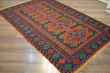Vintage Caucasian Oriental Soumak Rug carpet Dagestan Hand-knotted Sumak picture