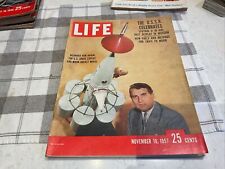 Life Magazine November 18 1957 Wernher Von Braun Sputnik space rocket MCM Bardot picture