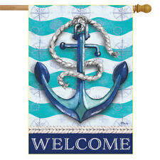 Welcome Anchor Everyday House Flag 40