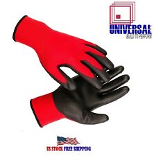 Gloves Nitrile Coated Work Size Large Size XL 10 Red Black 300 Pair Pack CTN picture