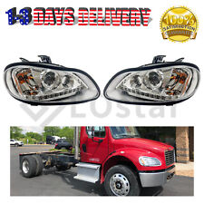 2 Pcs Front Left & Right LED Headlight For 2002-2018 Freightliner M2 106 112 picture