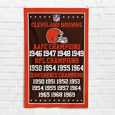 For Cleveland Browns 3x5 ft Flag AAFC NFL Conference Champions Banner picture