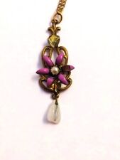 Victorian Lavalier Necklace, 1910's, Vintage Jewelry picture