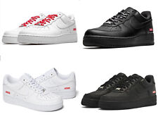 Nike Supreme Air Force 1 White Black Athletic Shoes Mens Sneaker US Size 7-11 picture