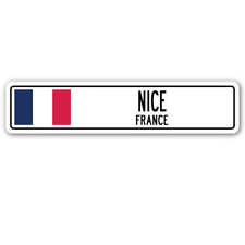 NICE FRANCE Street Sign French flag city country road wall gift picture