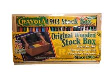 NEW Crayola Vintage 1903 Stock Box Replica SEALED 72 Crayons & Wooden Box picture