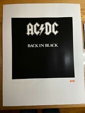 ACDC Back In Black Art Print Lithograph Poster Numbered w/COA OFFICIAL  picture
