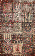 Vintage Garden Design Wool Bakhtiari Area Rug 4x6 Hand-knotted Tribal Carpet picture